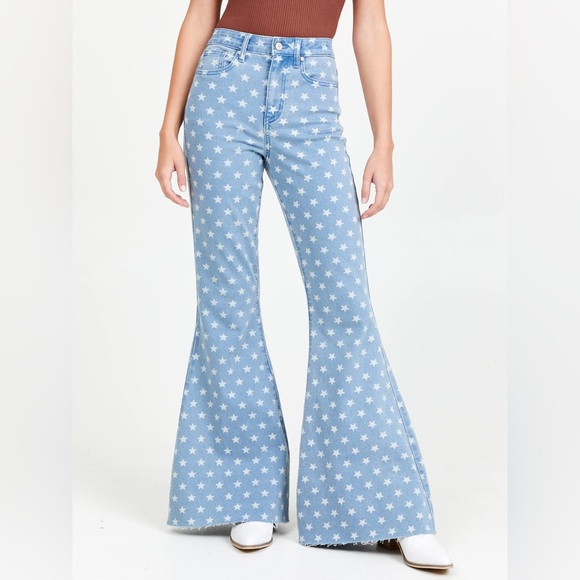 Altar'd State Denim - Altar’d State Star Power Flare Jeans Wide Leg